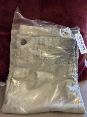 Below Knee Boggy Canvas Shorts for Boys, Size 14